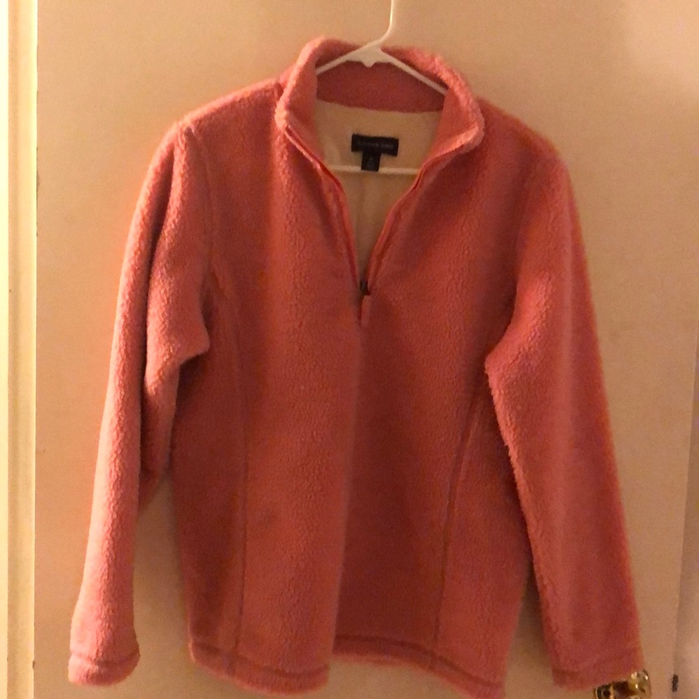 Pink Sherpa Quarter Zip Fleece